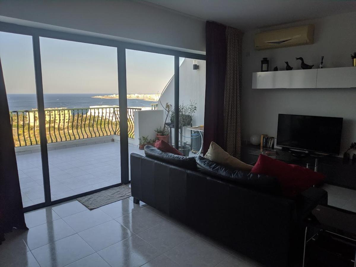 Gaia Penthouse Sea And Country Views Home Сент-Полс-Бей Экстерьер фото